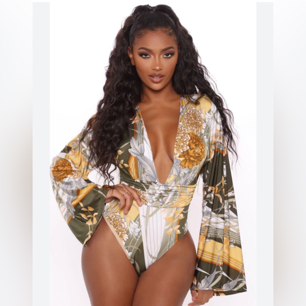 Kesha Bell Sleeve Bodysuit